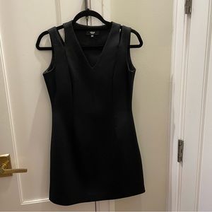 Versus Black Mini Dress with shoulder Cut Outs